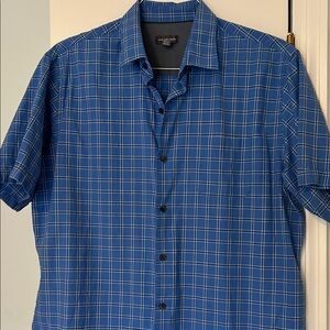 Van Heusen Blue Plaid Men's Shirt